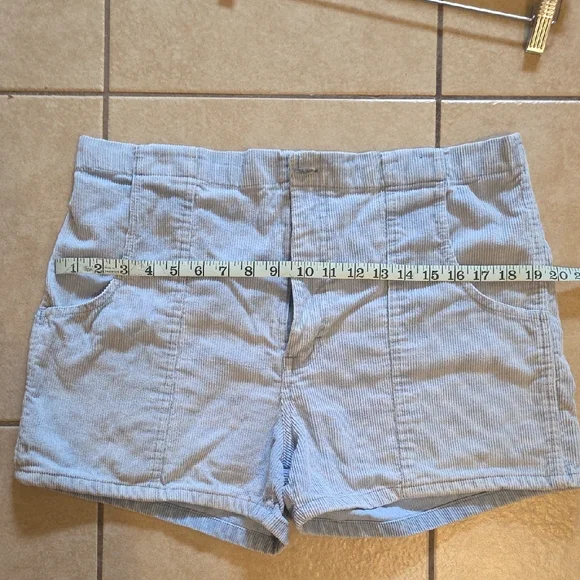 Weeds Vintage Blue High Waist Corduroy Shorts - Picture 9 of 9